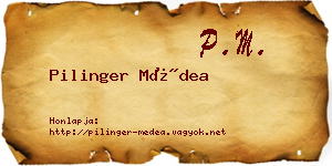 Pilinger Médea névjegykártya